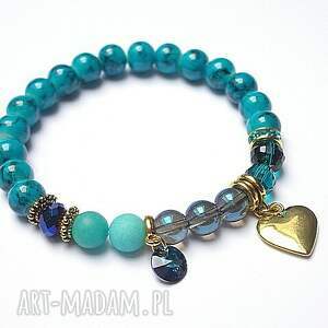 kolekcja rich - bermuda blue /10 2024/ jadeity, szkło, kryształki, swarovski