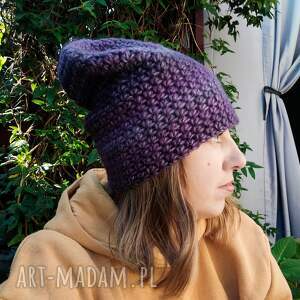 prezenty na święta Ciepła damska czapka beanie ręcznie robiona