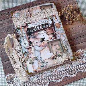 Notes kulinarny A5 handmade z myszkami kucharkami