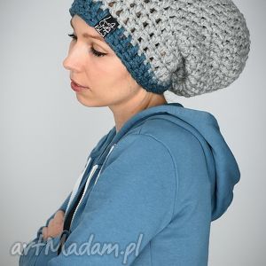 ręcznie robione czapki czapka dreadlove inferior 03 - jasny szary niebieski