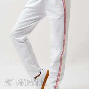 handmade spodnie spodnie damskie "megan" białe