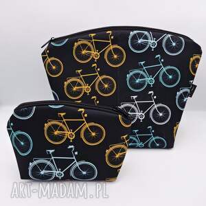 zestaw kosmetyczek w rowery, dla rowerzysty, kosmetyczka rowerzyst