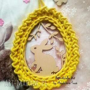 jajko wielkanocne, jajo makrama sznurka prezent, ozdoba