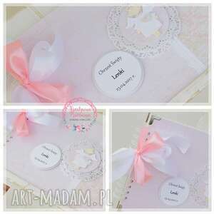 ręczne wykonanie scrapbooking albumy album na chrzest święty