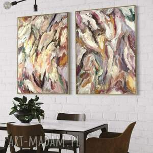 obrazy 100x70 cm, abstrakcja na płótnie salonu, świąteczny