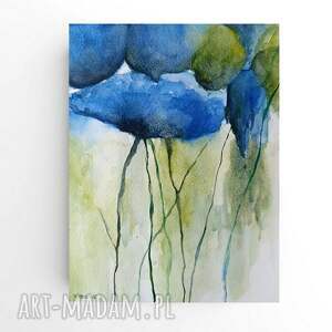 KWIATY 2 akwarela formatu 24/18 cm