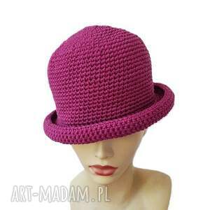 handmade kapelusze szydełkowy letni kapelusz na lato z bawełny