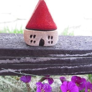 dekoracje mini domek, ceramiczny
