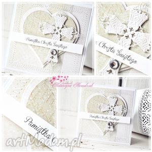 handmade scrapbooking kartki kartka na chrzest święty