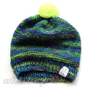 handmade czapki czapka beanie smerfetka ciepła zimowa