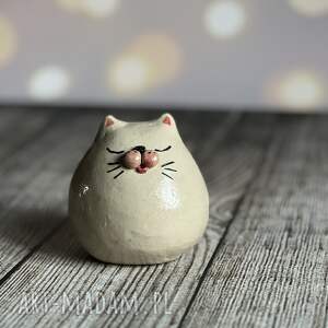 kot ceramiczny kotek podstawka na kadzidełka, prezent