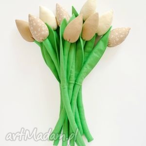 dom tulipany - bawełniany bukiet