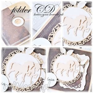 handmade scrapbooking kartki folder na płytę cd