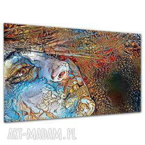 Obraz na płótnie do sypialni - kobieta, abstrakcja 3D, 120x80 cm