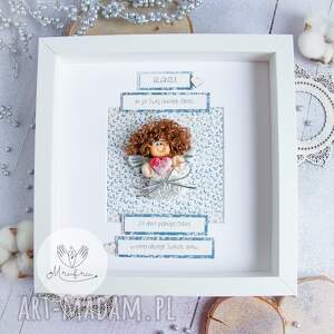 ramka z aniołem stróżem, "to ja twój - mrufru akcesoria scrapbooking kartki