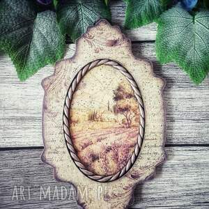 selena art dekoracyjny medalion w stylu prowansalskim lawenda, decoupage shabby