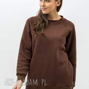 CIEPŁA - SEDA CZEKOLADA, damska, bluza basic