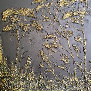 Prezent SZLACHETNY GLAMOUR - OBRAZ STRUKTURALNY Z TEKSTURĄ 3D