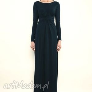 suknia cristina maxi black wieczorowa, jersey