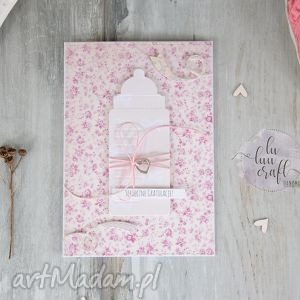 handmade scrapbooking kartki narodziny dziewczynki