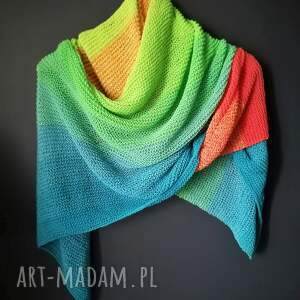 kolorowa chusta vivid - The Wool Art dodatki