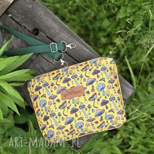 mini kolorowa torebka w grzyby mała leśna, listonoszka dla dziewczynki