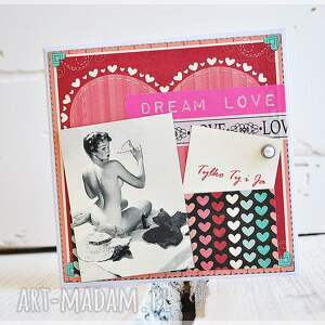 handmade scrapbooking kartki kartka walentynkowa