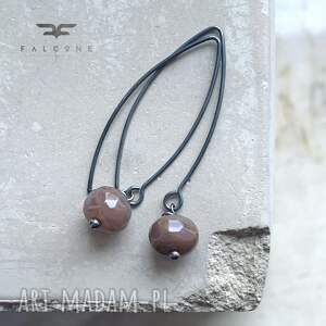 Kolczyki ze srebra i kamieni Nimfy Bagien i Torfowisk