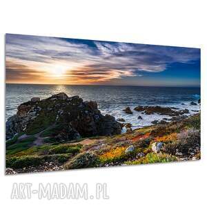 Obraz na płótnie do sypialni - ocean, klif i skały 120x80 cm
