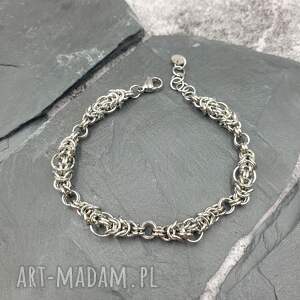 Bransoletka chainmaille - łańcuch 3 ze stali szlachetnej