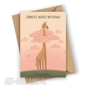 Kartka urodzinowa dla dziecka - Zawsze mierz wysoko