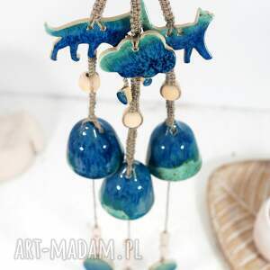 Ceramiczny łapacz wiatru - ozdoba do salonu lub ogrodu