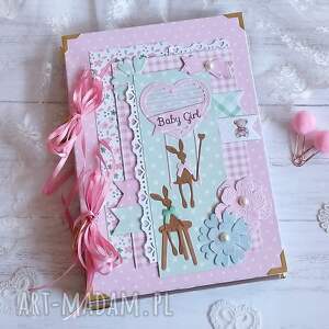 Prezent Baby girl/pamiętnik osobisty mamy wykonany ręcznie