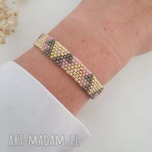 lei handmade bransoletka we wzory szkło japońskie prezent