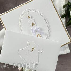anna art and crafts personalizowana pamiątka chrztu, kartka z pudełkiem