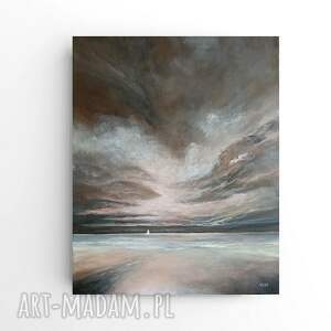 podróż - obraz akrylowy formatu 50/40 cm, płótno, morze