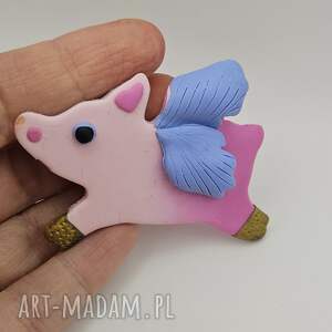 Prezent Latająca broszka, świnka ze skrzydłami