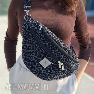 sabi tatka żakardowa nerka xl w panterkę szara