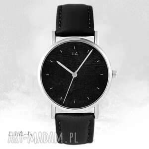 hand-made zegarki zegarek - czarny czarny, skórzany, unisex