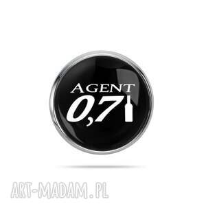 przypinka do klapy marynarki agent 07, prezent dla męża chłopaka