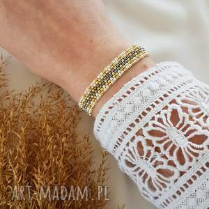 pastelowa bransoletka we wzory, biżuteria bransoletki, handmade