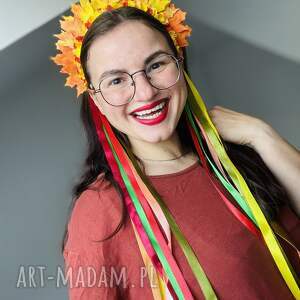 e vinochok jesienna opaska,wianek na święto jesieni,opaska