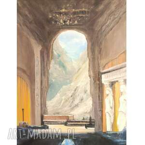 Prezent U Platona ręcznie malowany obraz olejny