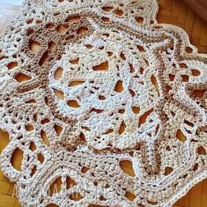 Freeform w kolorach ziemi, chodnik, dywan ze sznurka