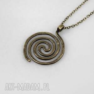 Wężowy - wisior (2510 10) ooak, mosiężny wisiorek