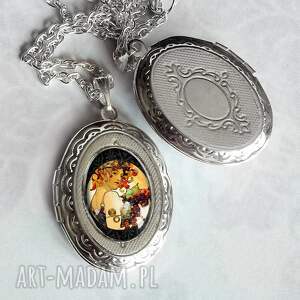 handmade naszyjniki medalion alfons mucha