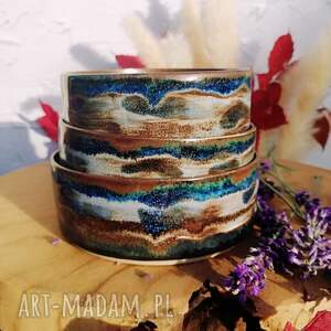 handmade ceramika komplet miseczek wariacja ceramiczna na biżuterię świece przekąski