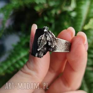 leśna nimfa - pierścionek z labradorytem