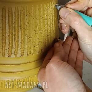 prezentacja wideo donica ceramiczna/wazon ceramiczny, toczone na kole garncarskim