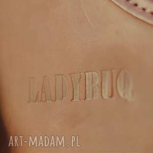 skórzana damska torebka łezka wykonana ręcznie, duża torebka do biura od ladybuq art